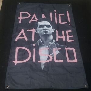 Panic At The Disco Band Tapestry Pink And Black